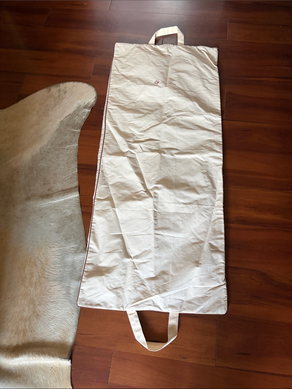 Loro Piana Cream Canvas Garment Bag - Neutral